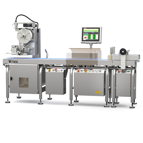 Multi-Labelling High Speed Dynamic Weigh Price Labeller HI 700 1T 1B ...